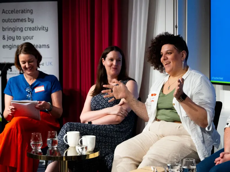 On-stage during the panel discussion