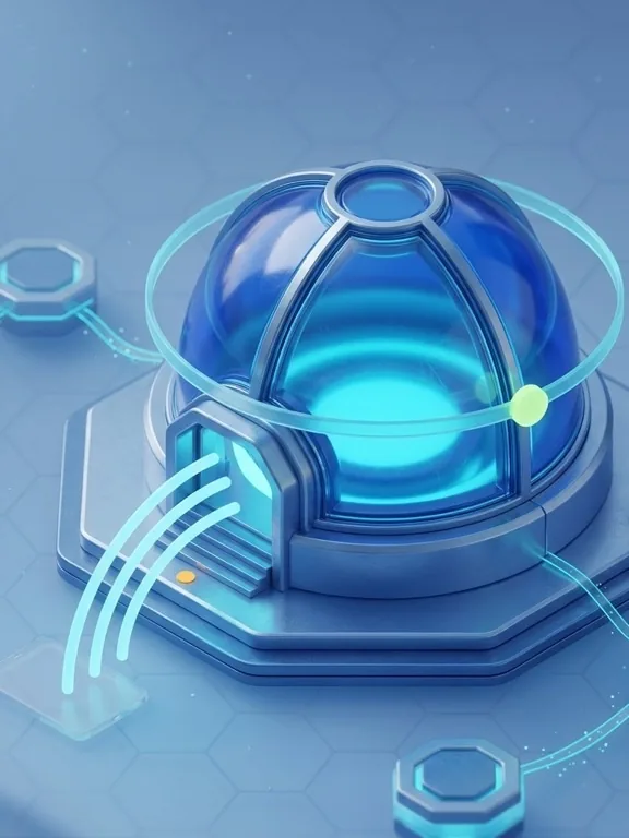 Public Sector - 3D glass civic dome with voice-first AI access arcs