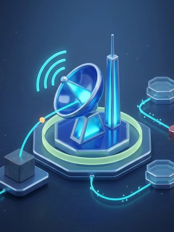 Telecom - 3D glass satellite dish migrating from legacy switch to AWS
