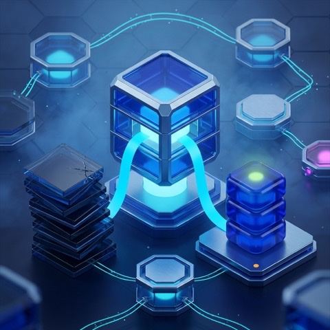 Modernization with AI - legacy systems transforming into cloud-native modules