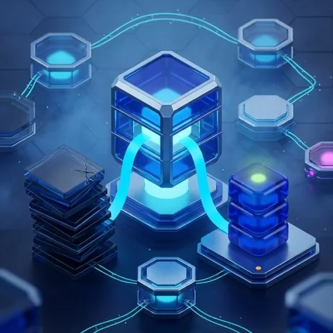 Modernization with AI - legacy systems transforming into cloud-native modules